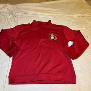 Gildan Men's Red Zip-Up Sweater